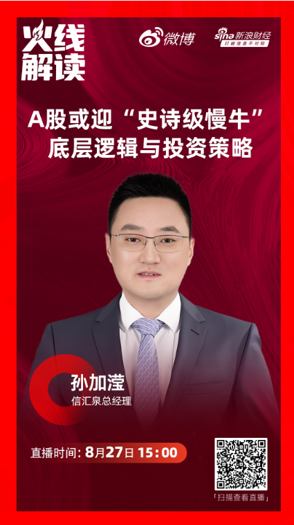 联美配资 A股本轮行情能否持续？信汇泉总经理孙加滢：这两大核心动力提供长期支撑