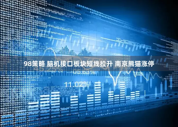 98策略 脑机接口板块短线拉升 南京熊猫涨停
